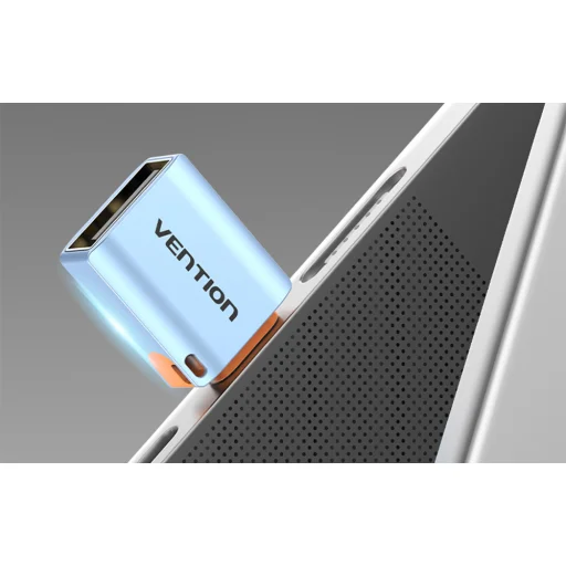 USB 3.1 C M - USB F OTG Adapter zsinórral Vention (Szürke) - 7