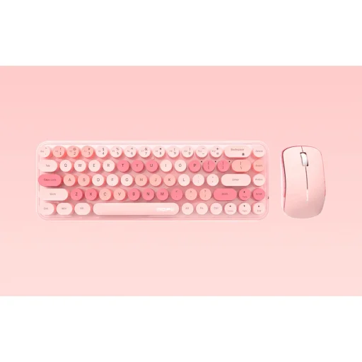 MOFII Vezeték nélküli Billentyűzet+Egér iBean Pro Új 2.4G (Rózsaszín) - 8