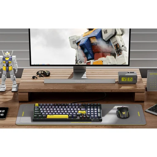 ONIKUMA G38 98 gombos USB vezetékes mechanikus billentyűzet Fekete - 2