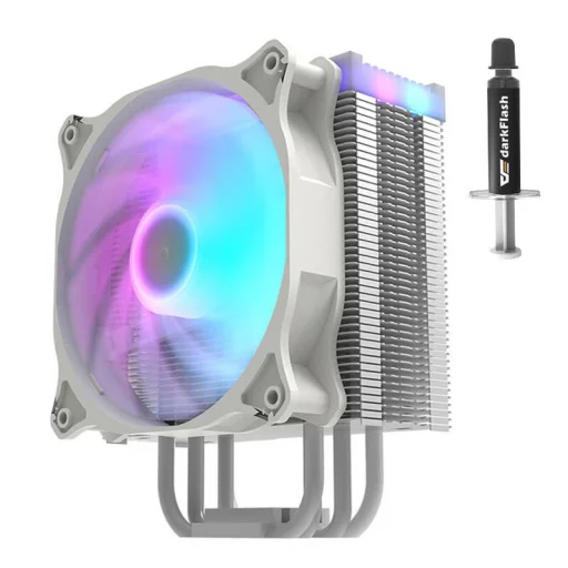 Darkflash Darkair Aktív hűtés a processzorhoz LED (hűtőborda + ventilátor 120x120) fehér - 7