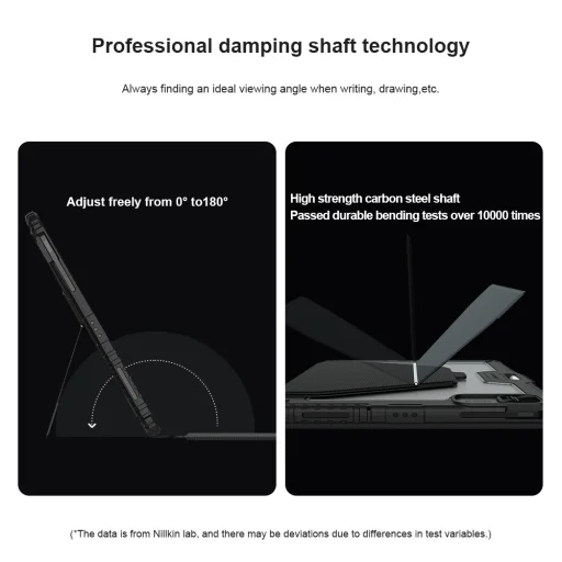 Nillkin Bumper Link Billentyűzetes Fliptok (Háttérvilágításos Verzió) iPad Pro 13 2024 Fekete ANGOL EN nyelv - 7