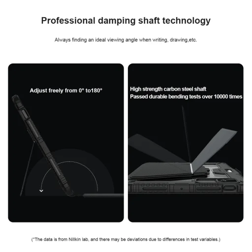 Nillkin Bumper Link billentyűzetes tok (háttérvilágításos verzió) iPad Pro 11 2024 fekete tok ANGOL nyelvű EN - 7