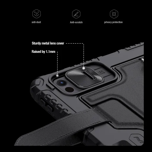  iPad Pro 11 2024 fekete Nillkin Bumper GO Keyboard fliptok (háttérvilágításos változat) angol nyelvű - 8