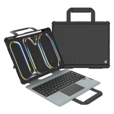  iPad Pro 13 2024 Fekete Nillkin Bumper GO Keyboard tok (háttérvilágítású változat) ANGOL nyelvű EN