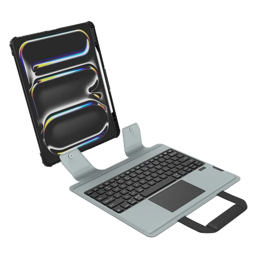  iPad Pro 13 2024 Fekete Nillkin Bumper GO Keyboard tok (háttérvilágítású változat) ANGOL nyelvű EN - 4