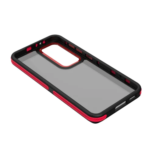 Kryštálovo čierne červené puzdro pre Samsung Galaxy S23 - 4