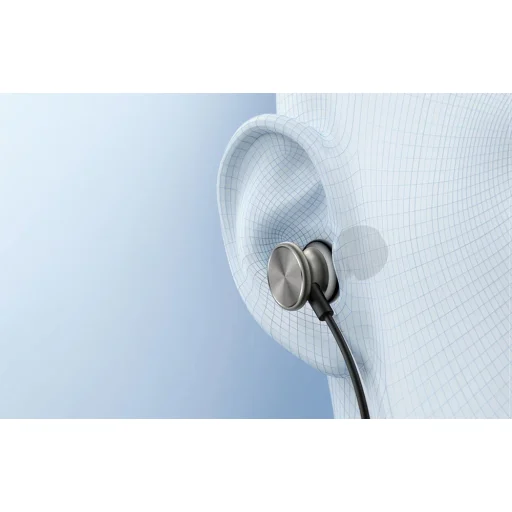 Joyroom vezetékes fülhallgató, fülbe dugható fejhallgató távirányítóval és mikrofonnal, 3,5 mm-es jack csatlakozóval, ezüst színben (JR-EW03) - 4