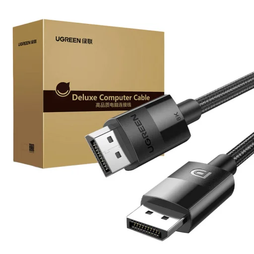 UGREEN 80393 DisplayPort 1,4 fonott kábel 2x férfi csatlakozó, 3m - 3