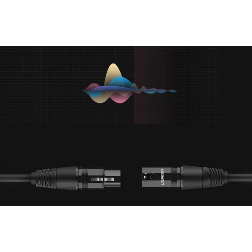 UGREEN AV130 XLR kábel - 1 m (fekete) - 3