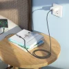 HOCO adapter OTG Type C (apa) to Type C (anya) 3A U107 1,2 m fekete thumbnail