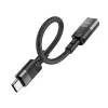 HOCO adapter OTG Type C (férfi) - Lightning (női) 3A U107 0,1 m fekete thumbnail