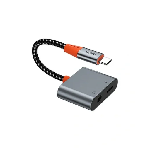 WiWU - Audio adapter LT10 Typ C to Typ C + 3.5mm - 3
