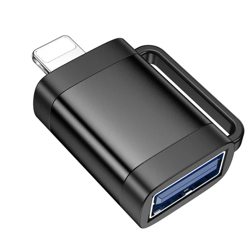 HOCO adapter OTG Lightning (férfi) USB A (női) UA31A fekete - 4