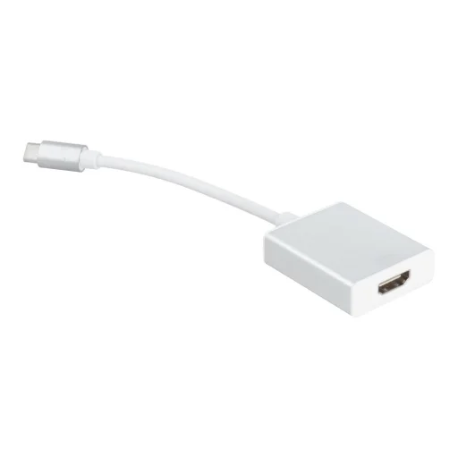 HDMI (női) - USB Type C 3.1 (férfi) átalakító kábel, Plug & Play, 4K - 4