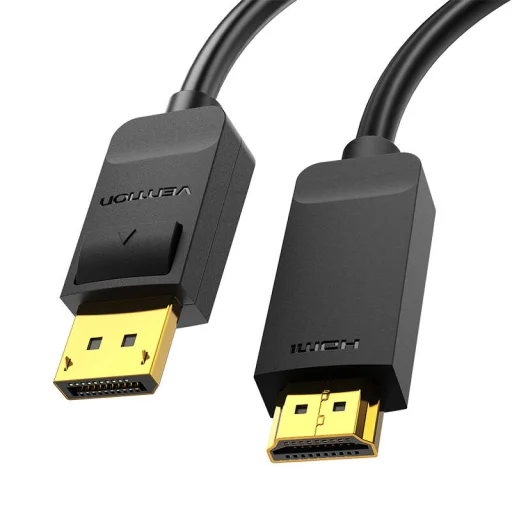 DisplayPort 1.2 to HDMI 1.4 Kábel Vention HAGBH 2m, 4K 30Hz (Fekete) - 2