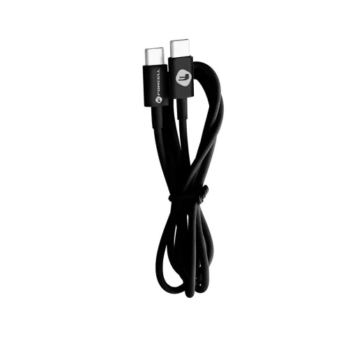 FORCELL C293 Type-C USB kábel Type C to Type C PD QC 48W TUBE 1 m fekete - 3