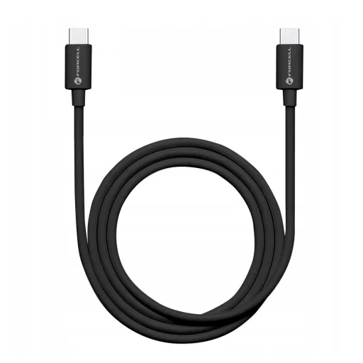 FORCELL C293 Type-C USB kábel Type C to Type C PD QC 48W TUBE 1 m fekete - 4