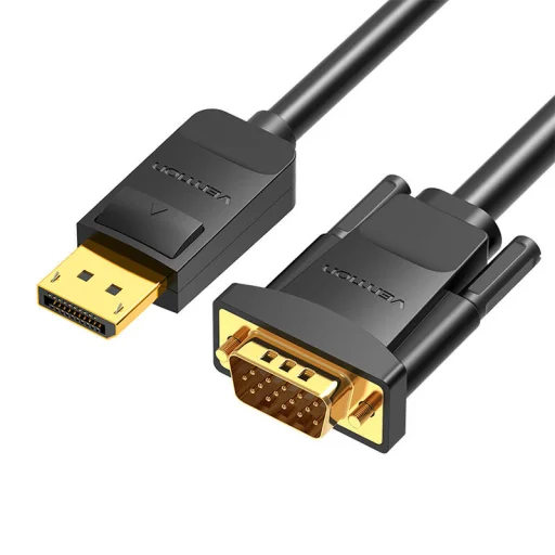 DisplayPort - VGA kábel Vention HBLBG 1,5m, 1080P 60Hz (Fekete) - 1