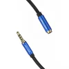 Audio Kábel TRRS 3.5mm Férfi - 3.5mm Női Vention BHCLG 1,5m Kék thumbnail