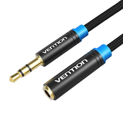 Vention VAB-B06-B150-M 1,5m Fekete Audio Kábel Hosszabbító - 1
