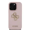  iPhone 16 Pro Pink Guess PU Grained 4G Metal Logo tok thumbnail