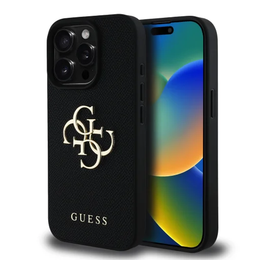 Guess PU Grained 4G Metal Logo iPhone 15 Pro Max tok - 1