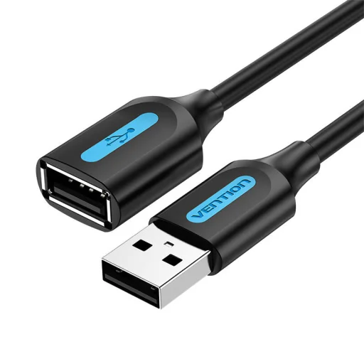 Hosszabbító kábel USB 2.0 férfi-nő Vention CBIBD 0.5m fekete - 1