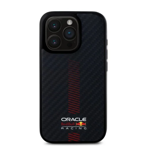 Red Bull Carbon Powerbar MagSafe tok iPhone 15 Pro-hoz Fekete - 3