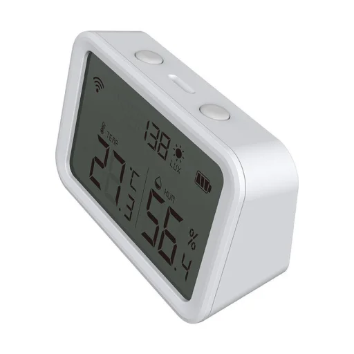 NEO NAS-TH02W hőmérséklet- és páratartalom-érzékelő Wi-Fi TUYA kijelzővel - 4