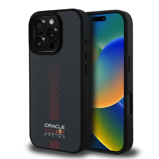 Red Bull Carbon Powerbar MagSafe tok iPhone 16 Pro készülékhez fekete - 1