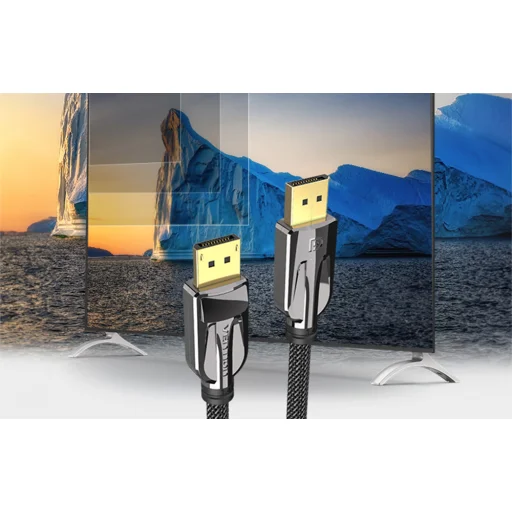 Kábel 2xDisplay Port 1.4 Vention HCABI 8K 60Hz 3m (fekete) - 2