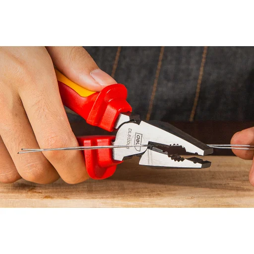 Szerszámokkal Kialakított Szigetelt Kombinált Fogó Deli Szerszámok EDL512006 tok - 3