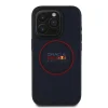 Red Bull PU Bőr Piros Gyűrű MagSafe Tok iPhone 15 Pro-hoz Tengerészkék, - 3