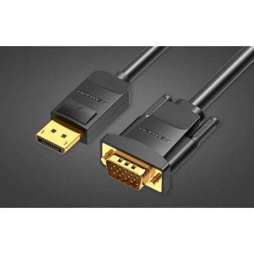 DisplayPort to VGA kábel Vention HBLBI 3m, 1080P 60Hz (Fekete) - 2