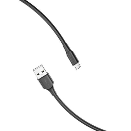 Kábel USB 2.0 - Micro USB Vention CTIBD 2A 0,5m (fekete) - 3
