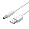 USB 2.0 - DC 5,5 mm tápkábel Vention CEYWD 0,5m (fehér) thumbnail