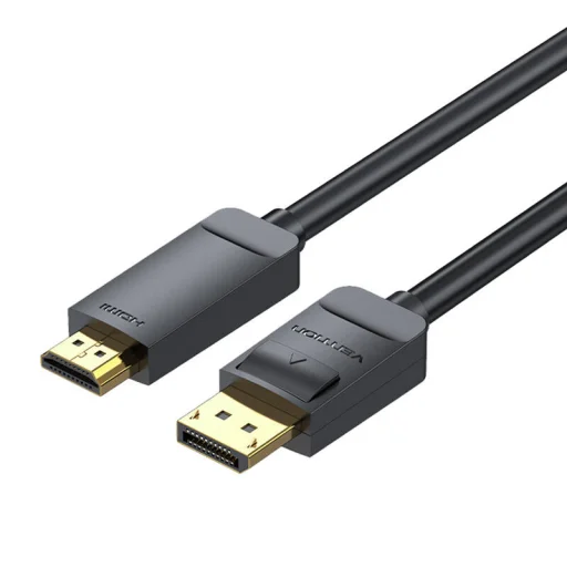 DisplayPort 1.2 - HDMI 1.4 kábel Vention HAGBI 3m, 4K 30Hz (Fekete) - 6