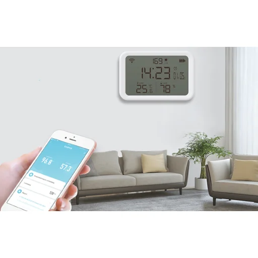 Hőmérséklet- és páratartalom érzékelő WiFi NEO NAS-CW01W TUYA - 9