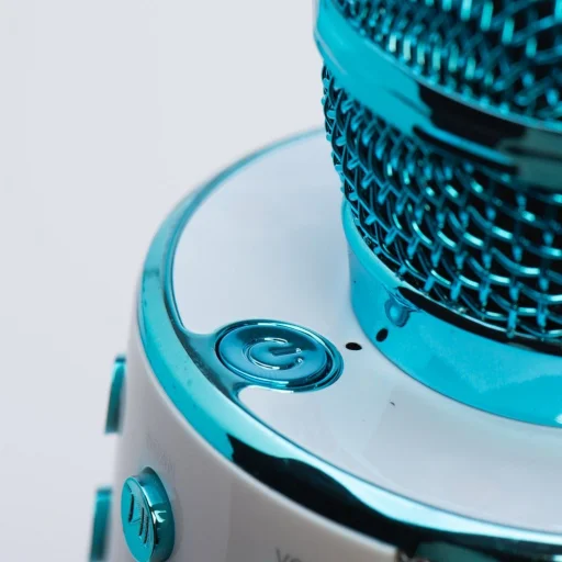 Multimedia karaoke mikrofon CR58S HQ kék - 4