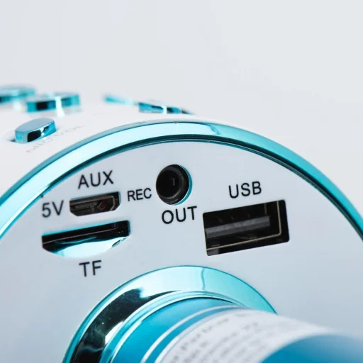 Multimedia karaoke mikrofon CR58S HQ kék - 5