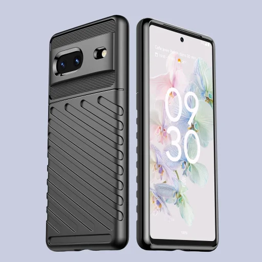 Thunder Case flexibilis páncélos tok Google Pixel 7 fekete tok - 5
