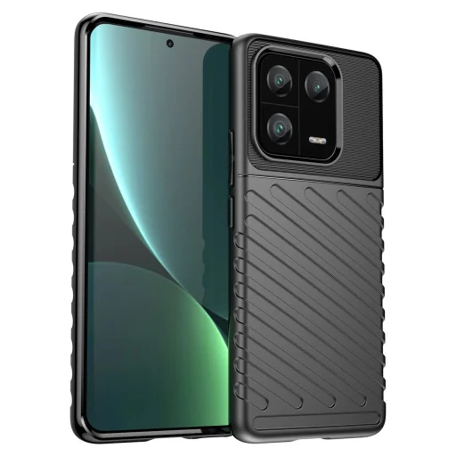 Thunder Case tok Xiaomi 13 Pro tok szilikon páncél tok fekete - 1