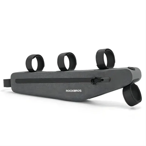 Rockbros AS-052 vízálló biciklis táska kerékpárvázra - szürke - 1