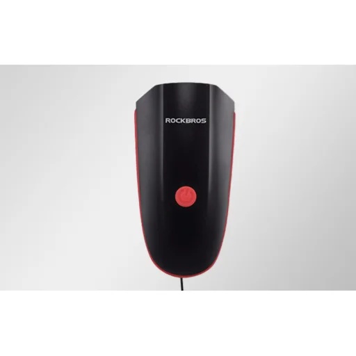 Rockbros 7588 elektronikus kerékpáros csengő és lámpa (fekete és piros) - 5