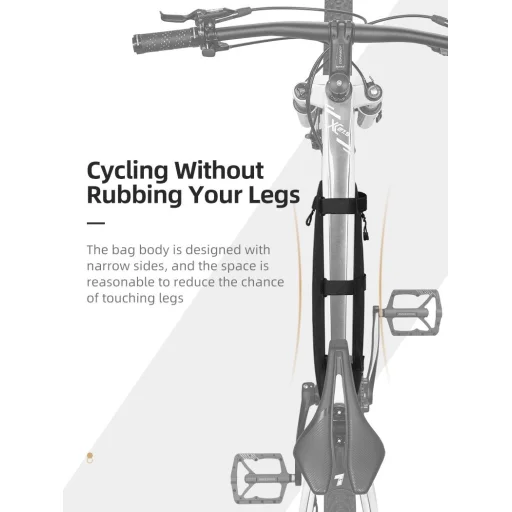 Rockbros AS-043 biciklis táska tépőzárral 3l - fekete - 14