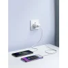 Joyroom JR-TCF05 20W USB-C / USB-A Gyors Dual Port Hálózati Töltő - Fehér + USB-C - Lightning 1m thumbnail