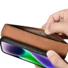 iCarer Wallet 2in1 bőr fliptok iPhone 14 Anti-RFID barna tok (WMI14220725-BN) thumbnail