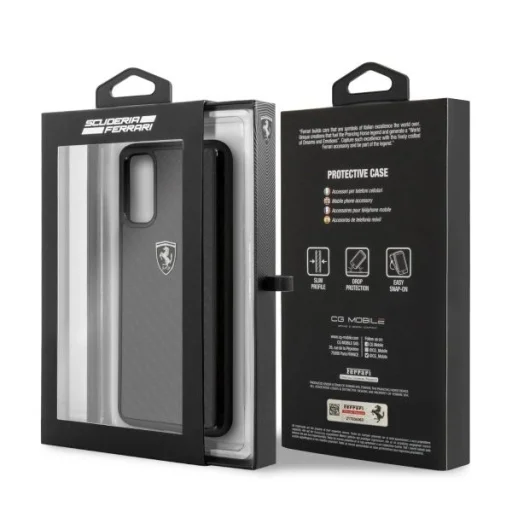 Ferrari Hardcase FEHCAHCS62BK S20 G980 fekete/fekete Carbon Heritage tok - 7