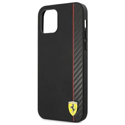 Ferrari FESAXHCP12SBK iPhone 12 mini 5.4" fekete/fekete tok On Track Carbon Stripe tok - 6