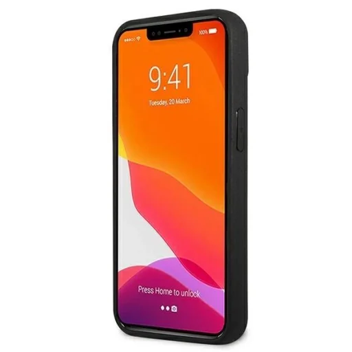 Ferrari FEHCP13SFCABK iPhone 13 mini 5.4" fekete/fekete kemény tok On Track Real Carbon tok - 5